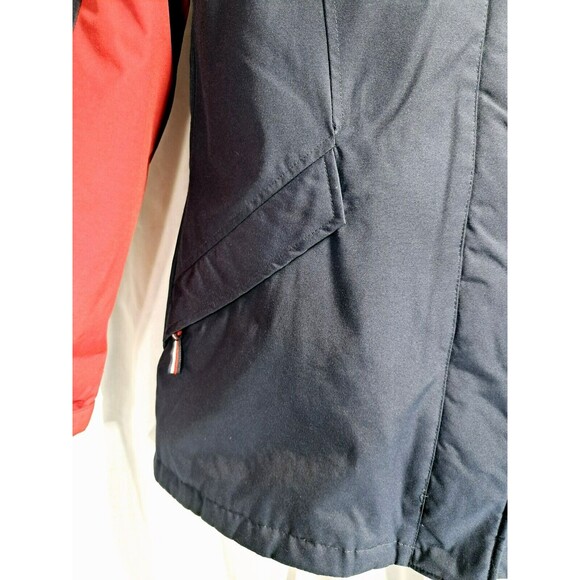 Tommy Hilfiger Women's 3 in 1 Systems Hooded Jacket Size Small Red Navy Blue - Picture 5 of 16